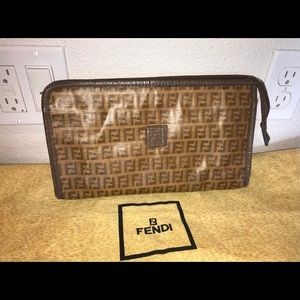 Authentic Vintage Fendi Clutch Bag